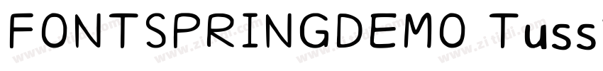 FONTSPRINGDEMO Tussi字体转换